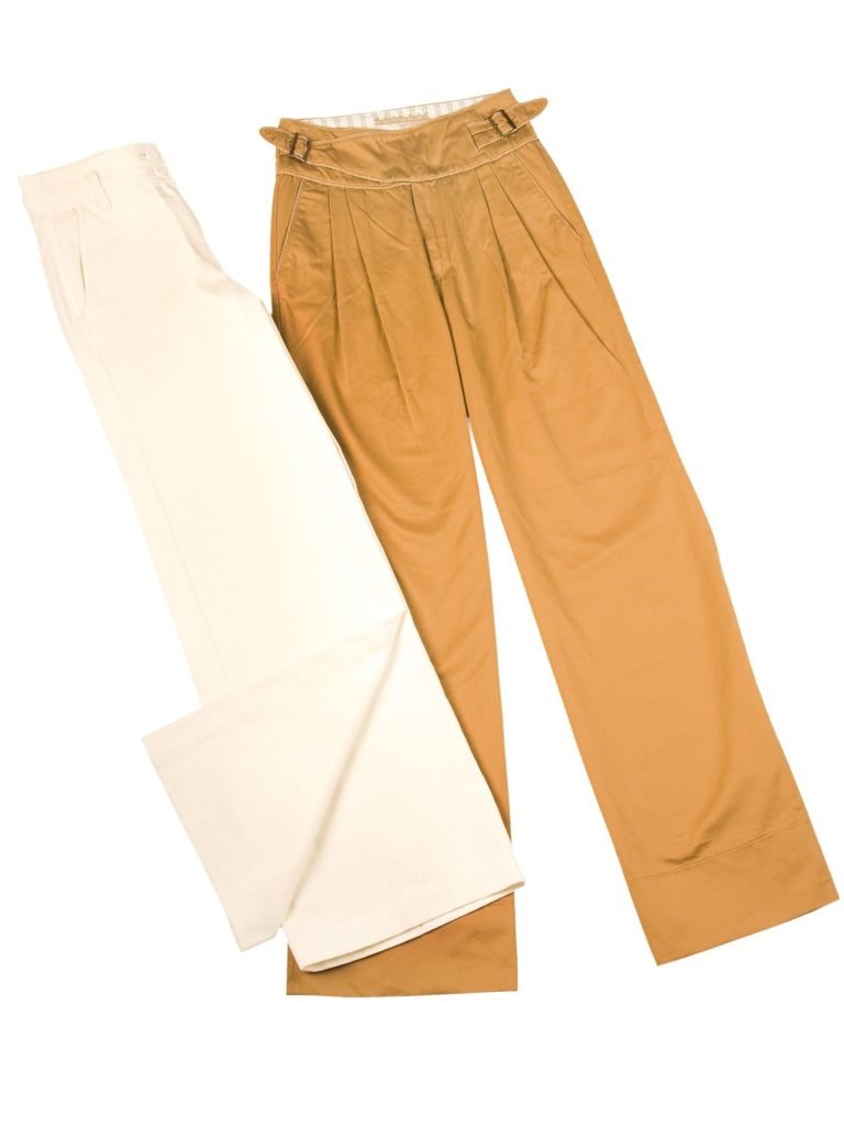 photo of two pairs of wide-leg pants