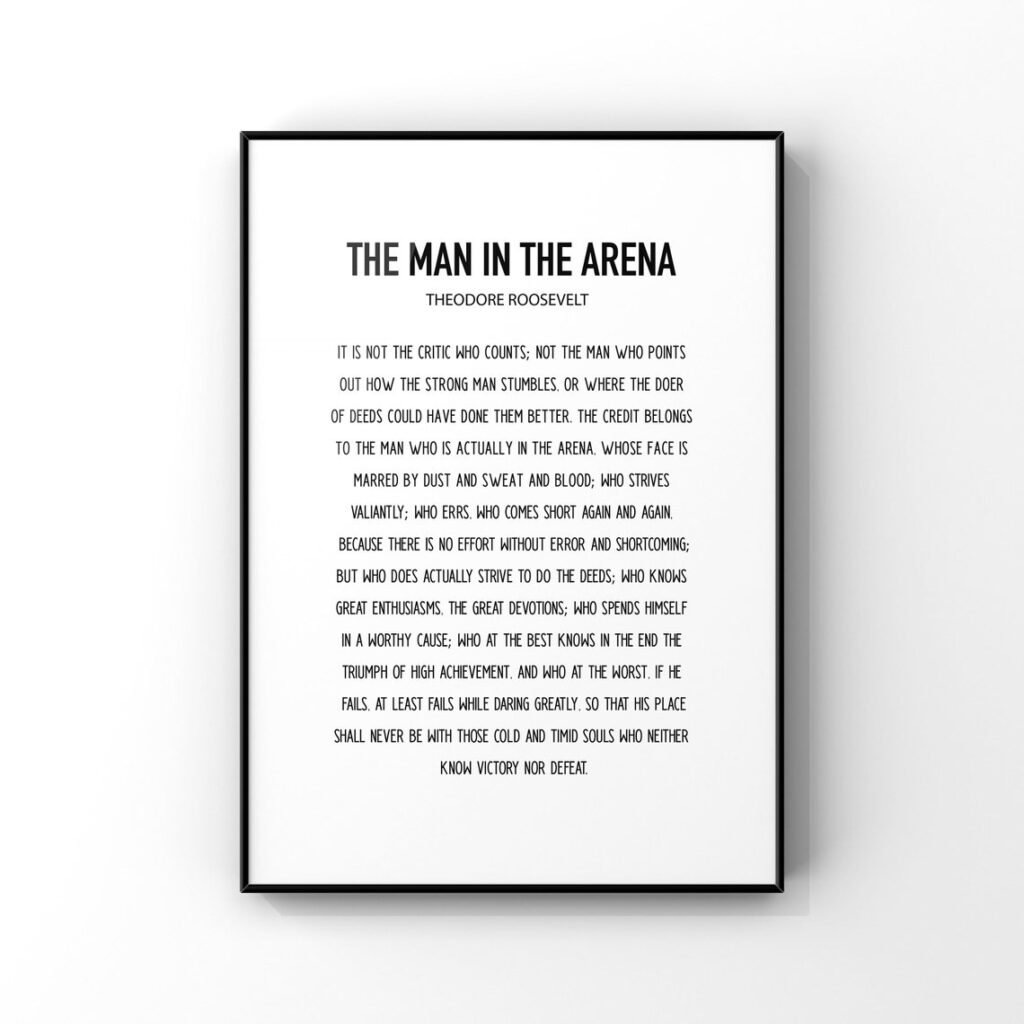 the man in the arena 